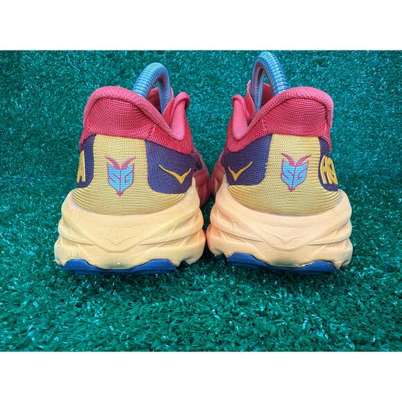 Hoka Speedgoat 5 Fiesta Radiant Yellow Running Shoe Men's Size US 7D - Picture 5 of 9